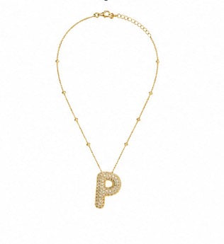 Initial sparkle Necklace ￼￼