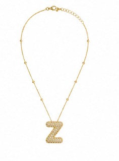 Initial sparkle Necklace ￼￼
