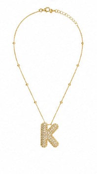 Initial sparkle Necklace ￼￼