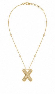 Initial sparkle Necklace ￼￼