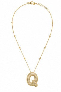 Initial sparkle Necklace ￼￼