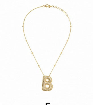 Initial sparkle Necklace ￼￼