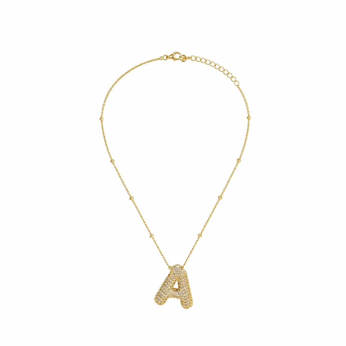 Initial sparkle Necklace ￼￼